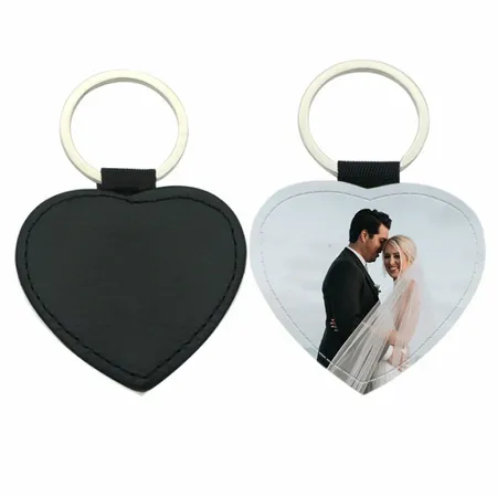 Heart Leather Keychain Heart Leather Keychain - Custom Promo Now - UK