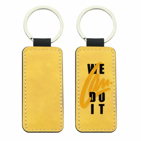 Full-Color Rectangle Leather Keychain Full-Color Rectangle Leather Keychain - Custom Promo Now - UK