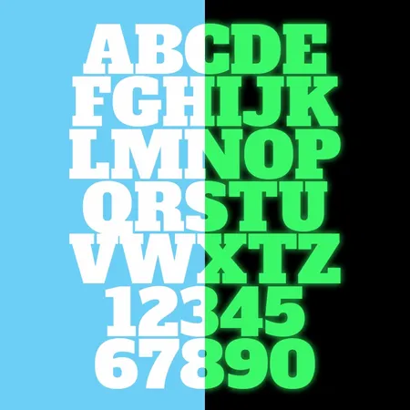 Alphanumeric Glow In The Dark Patches - Custom Promo Now - UK