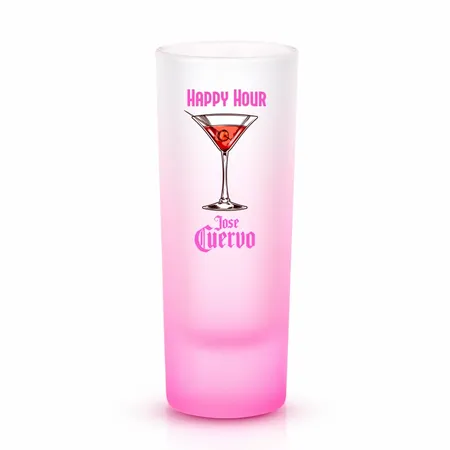 Tall Shot Glass - Colored & Frosted - Custom Promo Now - UK