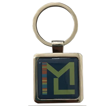 Epoxy Square Metal Keychain Epoxy Square Metal Keychain - Custom Promo Now - UK