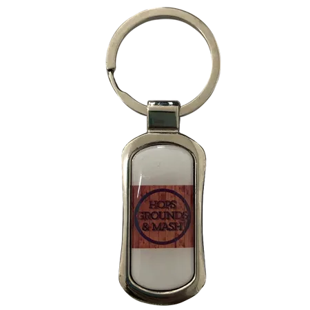 Stylish Rectangle Metal Keychain Stylish Rectangle Metal Keychain - Custom Promo Now - UK