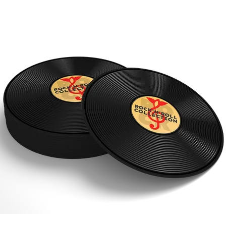 Soft Plastic Record Coaster - Custom Promo Now - UK