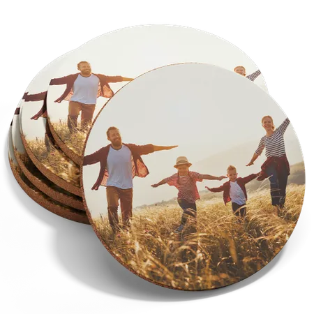 Custom Photo Fiberboard Coasters - Custom Promo Now - UK