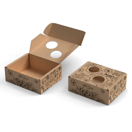 Printed Hollow Kraft Mailer Box - Custom Promo Now - UK