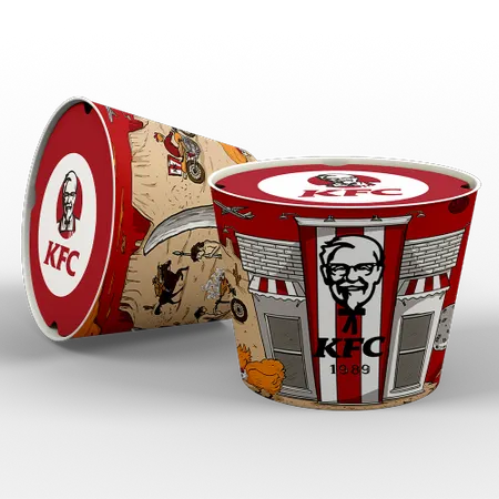 Paper Food Bucket - Custom Promo Now - UK