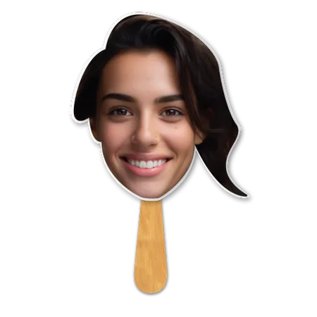Face Cutout Hand Fans - Custom Promo Now - UK