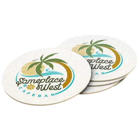 Super Absorbent Bar Coaster - Custom Promo Now - UK