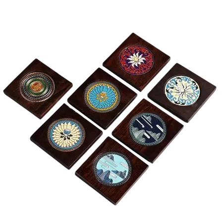 Customized Ebony Alloy Coaster - Custom Promo Now - UK