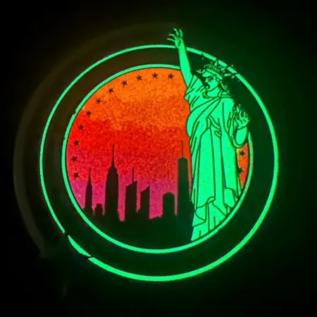 Glow In The Dark Badge Glow In The Dark Badge - Custom Promo Now - UK