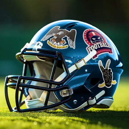 Football Helmet Stickers Football Helmet Stickers - Custom Promo Now - UK