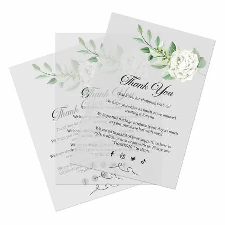 Transparent Cards - Custom Promo Now - UK