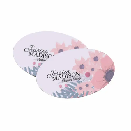 Oval Business Cards - Custom Promo Now - UK