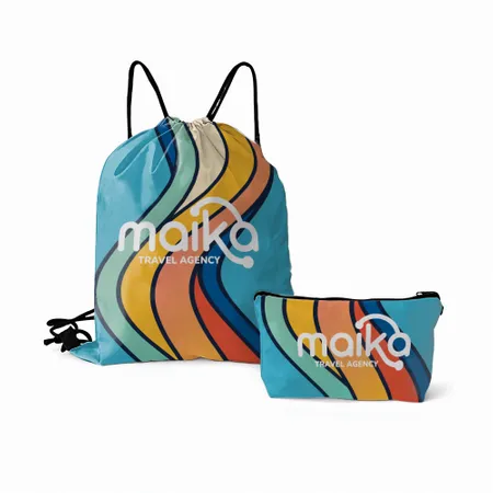 Drawstring Bag and Pouch Set Drawstring Bag and Pouch Set - Custom Promo Now - UK
