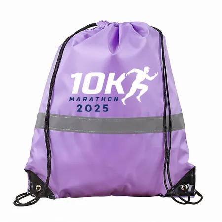 Drawstring Bags With Reflective Strip Drawstring Bags With Reflective Strip - Custom Promo Now - UK