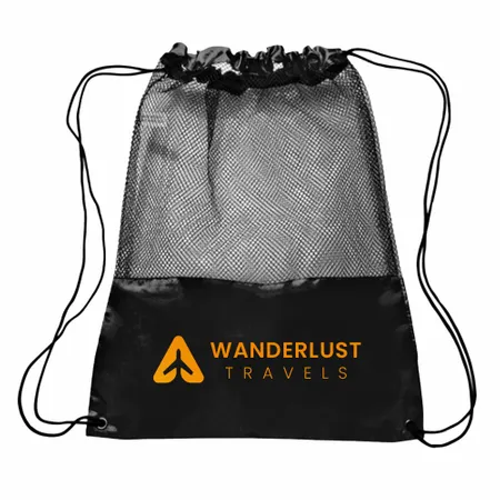 Mesh Drawstring Bag Mesh Drawstring Bag - Custom Promo Now - UK