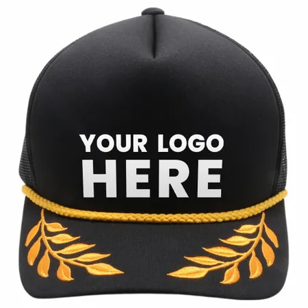 Pitbull Cambridge PB306 5 Panel Sponge Trucker Hat Bay Gold Leaf Foam Cap Pitbull Cambridge PB306 5 Panel Sponge Trucker Hat Bay Gold Leaf Foam Cap - Custom Promo Now - UK