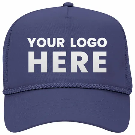 Otto 5 Panel Mid Pro Mesh Back Trucker Hat, Cotton Blend Twill Rope Cap - 39-071 Otto 5 Panel Mid Pro Mesh Back Trucker Hat, Cotton Blend Twill Rope Cap - 39-071 - Custom Promo Now - UK