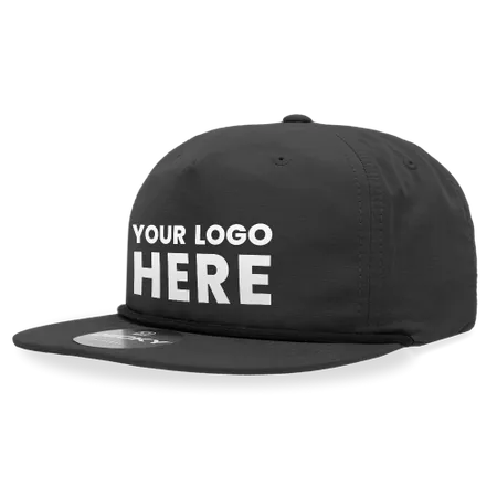 Decky 6032 - Classic Rope Cap, 5 Panel Flat Bill Hat, Snapback - Custom Promo Now - UK