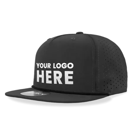 Decky 6226 5 Panel High Profile Relaxed Perforated Performance Rope Hat - Custom Promo Now - UK