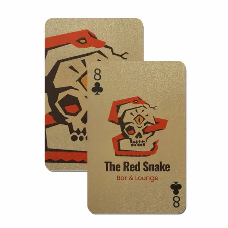 Gold Glitter Playing Cards - Custom Promo Now - UK