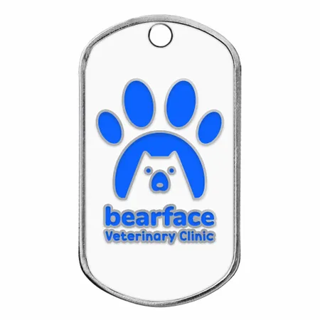 Hard Enamel Metal Dog Tags - Custom Promo Now - UK