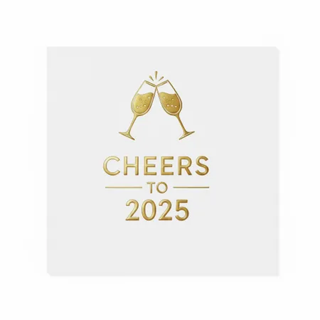 New Years Napkins - Custom Promo Now - UK