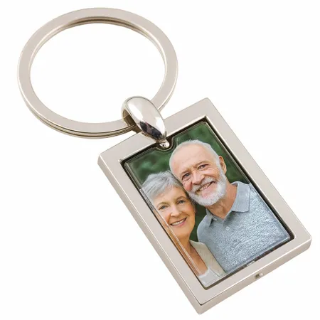Spinning Square Metal Keychain - Custom Promo Now - UK