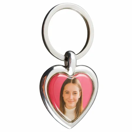 Spinning Heart Metal Keychain - Custom Promo Now - UK