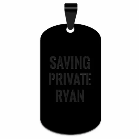 Sleek Military Dog Tag Metal Keychain - Custom Promo Now - UK