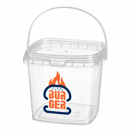 Square Transparent Drink Buckets - Custom Promo Now - UK