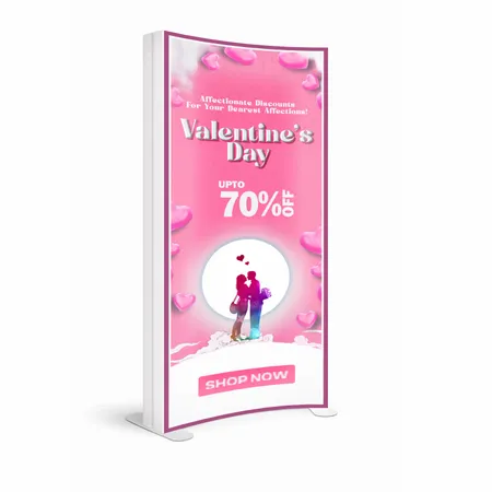 SEG Curved Lit Display - Custom Promo Now - UK