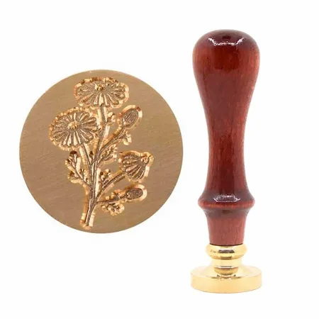 Beechwood Handle Wax Seal Stamps - Custom Promo Now - UK