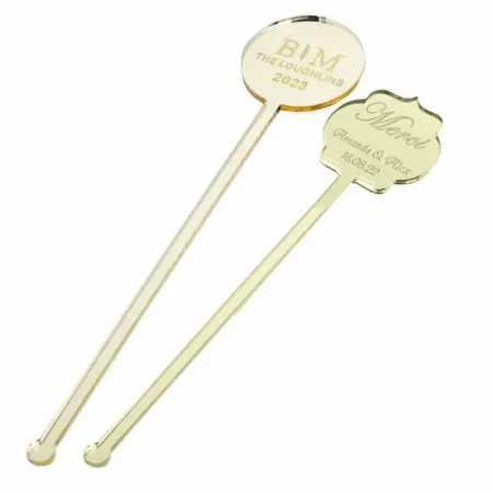 Metallic Acrylic Stir Sticks - Custom Promo Now - UK