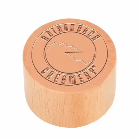 Round Wood Rubber Stamps - Custom Promo Now - UK