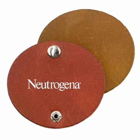 Round PU Leather Cable Organizers - Custom Promo Now - UK