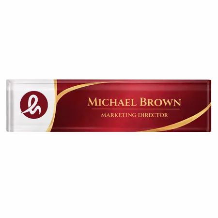 Acrylic Desktop Name Badges - Custom Promo Now - UK
