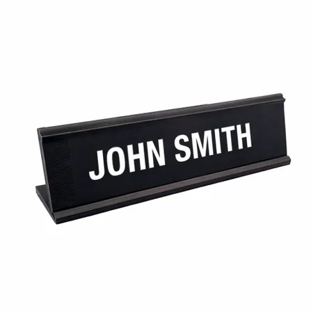 Metal Desktop Name Badges - Custom Promo Now - UK