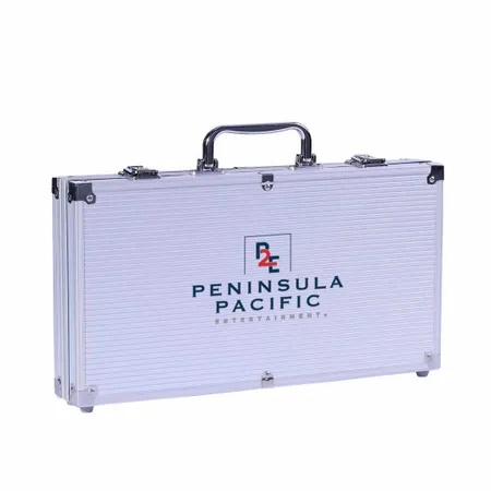 200ct Aluminum Poker Chip Cases - Custom Promo Now - UK