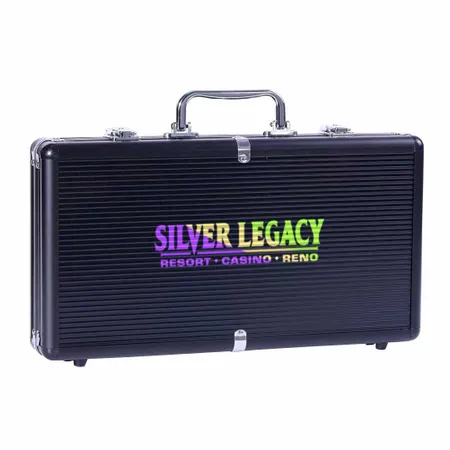 300ct Aluminum Poker Chip Cases - Custom Promo Now - UK