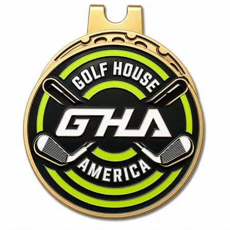 Soft Enamel Golf Ball Marker with Hat Clips - Custom Promo Now - UK