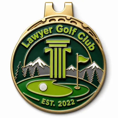 3D Ball Golf Marker with Hat Clips - Custom Promo Now - UK