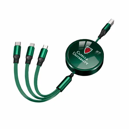Soft Silicone 3-in-1 Charging Cables - Custom Promo Now - UK