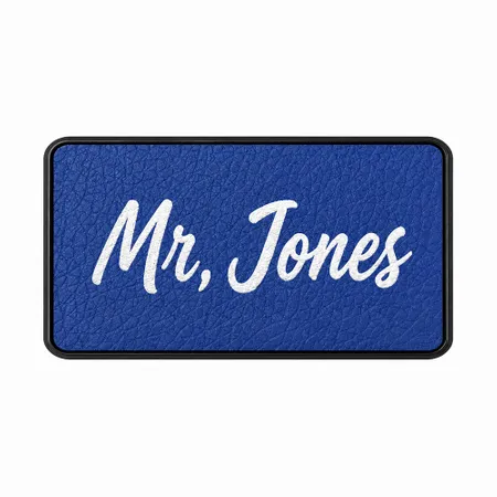Leather Name Badges - Custom Promo Now - UK