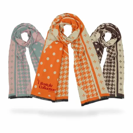 Cozy Cotton Polyester Scarves - Custom Promo Now - UK