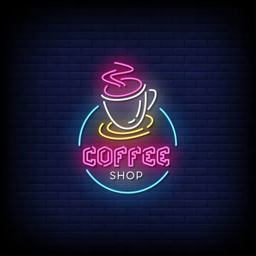 Coffee Shop Neon Sign - Custom Promo Now - UK
