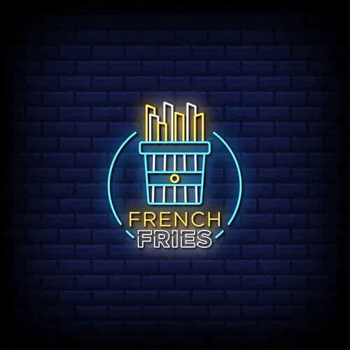 French Fries Shop Neon Sign - Custom Promo Now - UK