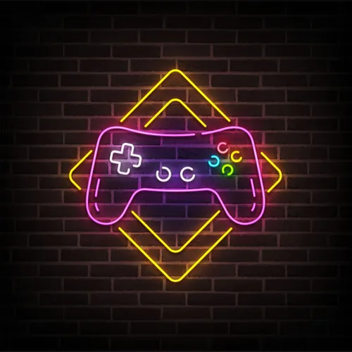 Gamer Joystick Neon Sign - Custom Promo Now - UK