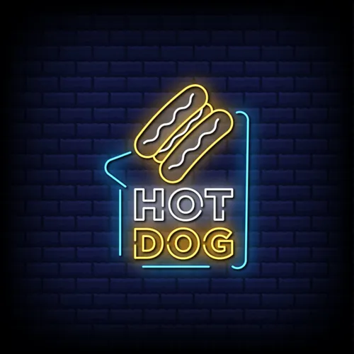 Hot Dog Neon Sign - Custom Promo Now - UK