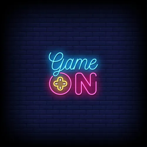 Game On Neon Sign - Custom Promo Now - UK
